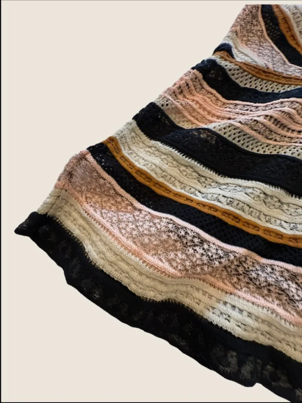Missoni Iconic Knit Fit & Flare Multicolor Dress w/ Black Slip | Medium | IT 40 - Picture 3 of 12